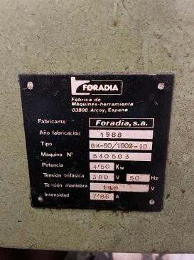 FORADIA  GK 50-1500